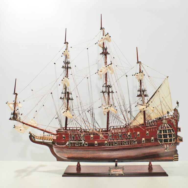 Håndlavet historisk sejlskibsmodel af Fairfax
